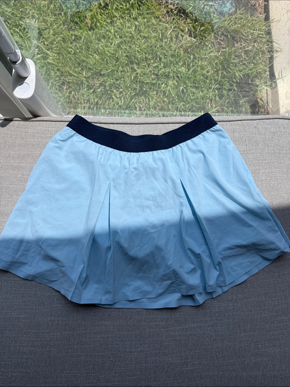 Puma Light Blue Skater Skirt with Navy Waistband